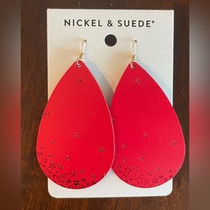 Nickel and Suede earrings